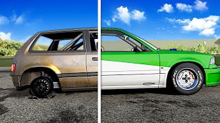 WORST CAR GETS UPGRADED  BeamNG Drive Multiplayer [upl. by Eadwina]