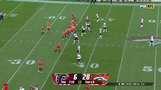 Courtland Sutton Mosses Falcons defender for 23yard catch [upl. by Ahgem]