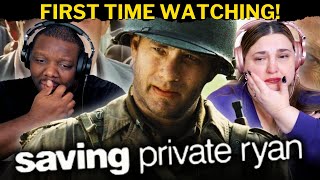 SAVING PRIVATE RYAN Absolutely CRUSHED US FIRST TIME WATCHING REACTION [upl. by Alleirbag998]