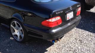 2002 Mercedes CLK55 AMG Custom Dual Exhaust [upl. by Ayotol]