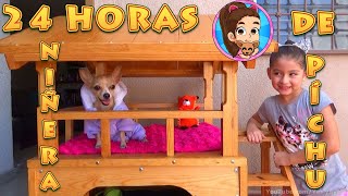 24 HORAS NIÑERA DE MI PERRITA PÍCHU  MY CHIHUAHUA DOG  RETO  CHALLENGE [upl. by Ymrej912]