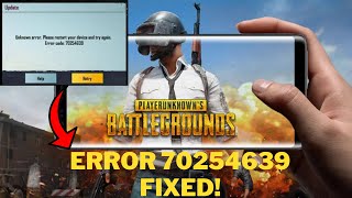 Pubg Unknown Error Please Restart Your Device and Try Again Code 70254639  Android Data Recovery [upl. by Hermon]