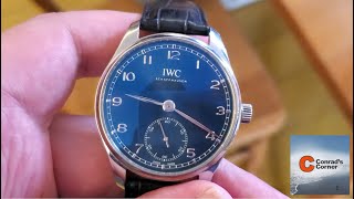 IWC Portugieser Automatic 40 Blue Dial [upl. by Adahsar]