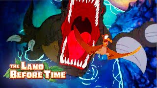 Defeating A Sharptooth  Film Clip  The Land Before Time [upl. by Adnovad]