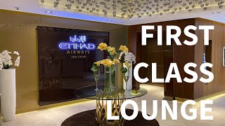 Experience the Etihad Airways First Class Lounge  Abu Dhabi AUH [upl. by Kaz567]