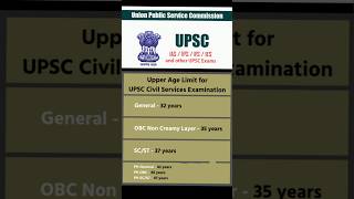 Age limit for various govt exams upsc govtexam ssc [upl. by Von344]