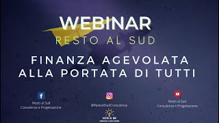 Webinar Resto Al Sud Cosa è Come funziona e Domande frequenti [upl. by Enotna164]