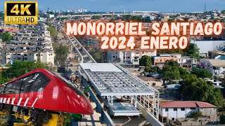 Monorriel De Santiago Avances Enero 2024 [upl. by Amaryl354]