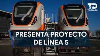 Pablo Lemus presenta el proyecto de la Línea 5 del tren ligero a Claudia Sheinbaum [upl. by Enna]