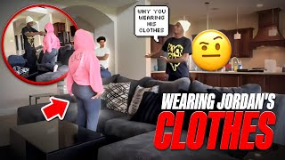 WEARING JORDAN CLOTHES TO GET LOADED REACTION😱 [upl. by Leis]