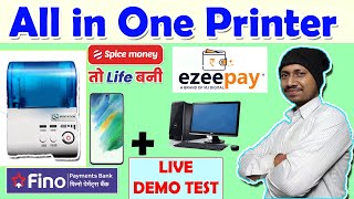 Mentation Thermal Printer Spice money EzeepayFino payments bank Airtel Bank etc THERMALPRINTER [upl. by Eiramyllek343]