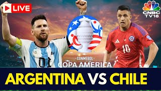 🔴Argentina vs Chile LIVE Score  Copa America 2024 LIVE  Lionel Messi  MetLife Stadium USA  N18G [upl. by Laughton361]