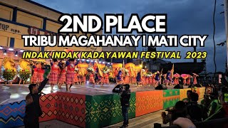 2nd Place Tribu Magahanay  Kadayawan Festival 2023  Matiao National High School Mati City Davao [upl. by Nordek215]