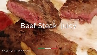 How i cook Beef Steak tender and juicy [upl. by Fabri8]