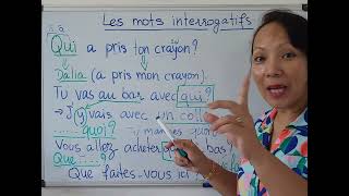 pronoms interrogatifs pronoms qui que lefrançais grammaire [upl. by Yrelbmik]