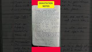 Gravitation Notes Class 9 th Science [upl. by Elleryt42]