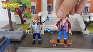 Reconstruyendo Hill Valley con sets de Playmobil y Volver al Futuro Colección Back to the Future [upl. by Acirretal457]