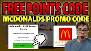 How to get FREE McDonalds Points in 2024  9999 McDonalds Points Promo Code [upl. by Matthaeus281]