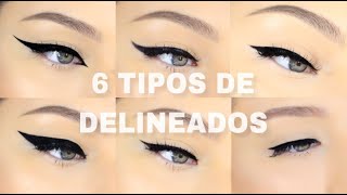 6 DIFERENTES TIPOS DE DELINEADOS  FACIL PARA PRINCIPIANTES [upl. by Thursby]