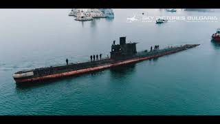 Подводница Слава последно плаване музей заснемане с дрон Bulgaria aerial Slava submarine drone [upl. by Liauqram]