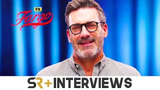 Fargo Season 5 Interview Jon Hamm On Collaborating With Noah Hawley amp Playing The Villain [upl. by Seftton]