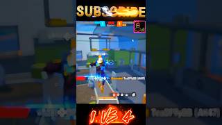 SUBSCRIBE 1VS 4 freefire gaming Ff Youtube shorts [upl. by Hebner]