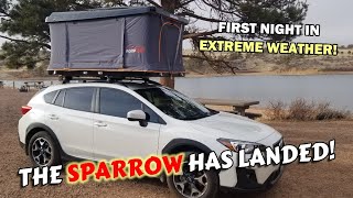 First Night in the Roofnest Sparrow Rooftop Tent Review [upl. by Okram]