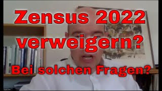 Zensus 2022 verweigern Bei diesen Fragen [upl. by Aglo705]