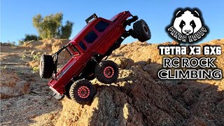 Tetra24 X3 6x6 V2 RC Rock Climbing [upl. by Glynas]