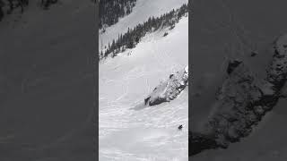 Skibiking in Telluride mountainbike mtb bmx mtblife snow skibike [upl. by Seugram142]