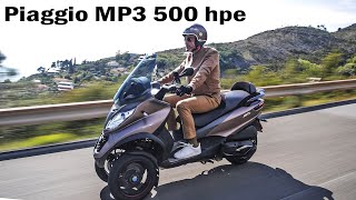 2021 Piaggio MP3 500 hpe Sport Advanced  THE FIRST THREE WHEELED SCOOTER WITH REVERSE [upl. by Cave]