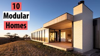 10 MOST INCREDIBLE Prefab Modern Modular Homes in the World [upl. by Aytac]