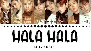 ATEEZ 에이티즈  HALA HALA Hearts Awakened Live Alive Color Coded Lyrics EngHanRom가사 [upl. by Notirb899]