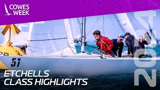 Etchells Class  Day 1 Start  Cowes Week 2024 [upl. by Fridlund]