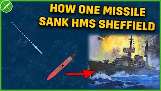 Exocet Attack on HMS Sheffield  Falklands War Documentary [upl. by Airotkiv]