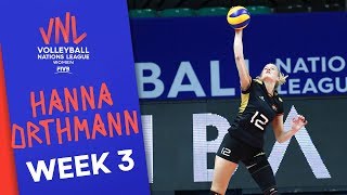 19 Points against Brazil Hanna Orthmann on fire  Volleyball Nations League 2019 [upl. by Zahara]