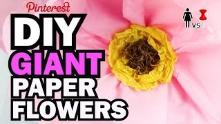 DIY Giant Paper Flowers Corinne VS Pin 36 [upl. by Lednyc]