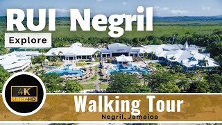 RIU Negril Jamaica  All Inclusive Resort amp Full Tour and Review  Walking Tour RIU [upl. by Skyla]