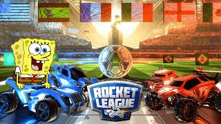 BoB Esponja jogando Rocket League [upl. by Kerr]