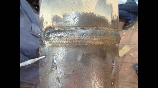 Welding pipe 6G part 1  Han 6g [upl. by Ecallaw]