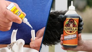 Whats the difference between gorilla glue vs super glue [upl. by Jorrie]