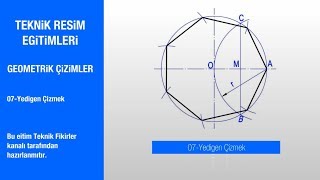 Daire Yardımı ile Yedigen Çizmek [upl. by Boorer]