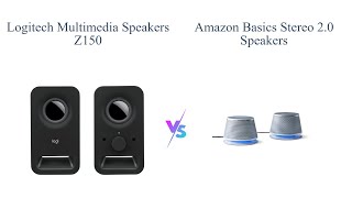 Logitech Z150 vs Amazon Basics Speakers Comparison 🎵🔊 [upl. by Jessie]