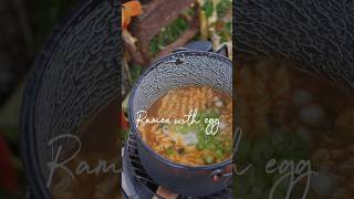 Ramen with egg easyrecipe cooking recipe quickfoodrecipe yummy youtubeshorts [upl. by Ailisec]