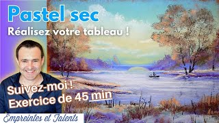 Technique Pastel  Réalisez votre tableau  Le Pêcheur [upl. by Yrelle39]