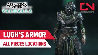 AC Valhalla NEW Lughs God Armor  All Pieces Locations River Raids Update [upl. by Celene382]