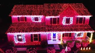 2021 quotWizards in Winterquot by TransSiberian Orchestra  Linglestown Lights Christmas Lightshow [upl. by Richman]