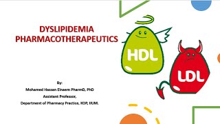 Dyslipidemia Pharmacotherapy [upl. by Jefferson170]