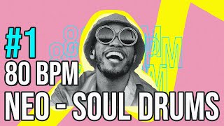 Free For Profit 80 BPM Neo Soul DRUMS [upl. by Tihor]