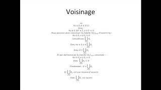 Espaces topologiques partie 6  Voisinage [upl. by Borroff]